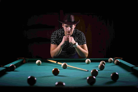 Men Playing Billiards to Enhance Focus, Precision, and Hand-Eye Coordination