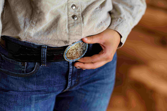 How to Style a Statement Belt Buckle with Casual Outfits